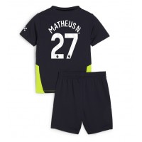 Camisa de time de futebol Manchester City Matheus Nunes #27 Replicas 2º Equipamento Infantil 2024-25 Manga Curta (+ Calças curtas)